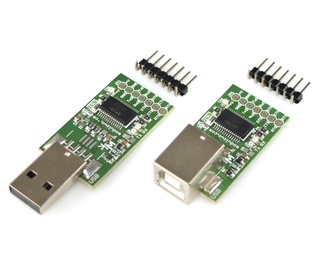 Modulogy - MOD-05-B.Z - USB to UART Converter With 500mA Protection, FT232RL - None